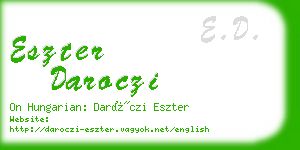 eszter daroczi business card